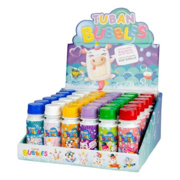 Tuban display met 36 flesjes bellenblaas 60 ml